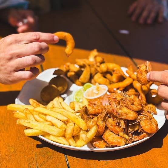 Camarão com Fritas